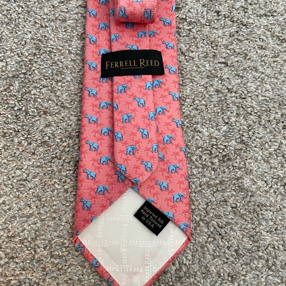 Ferrell Reed Other - Ferrell Reed Pink Elephant Pattern Tie
